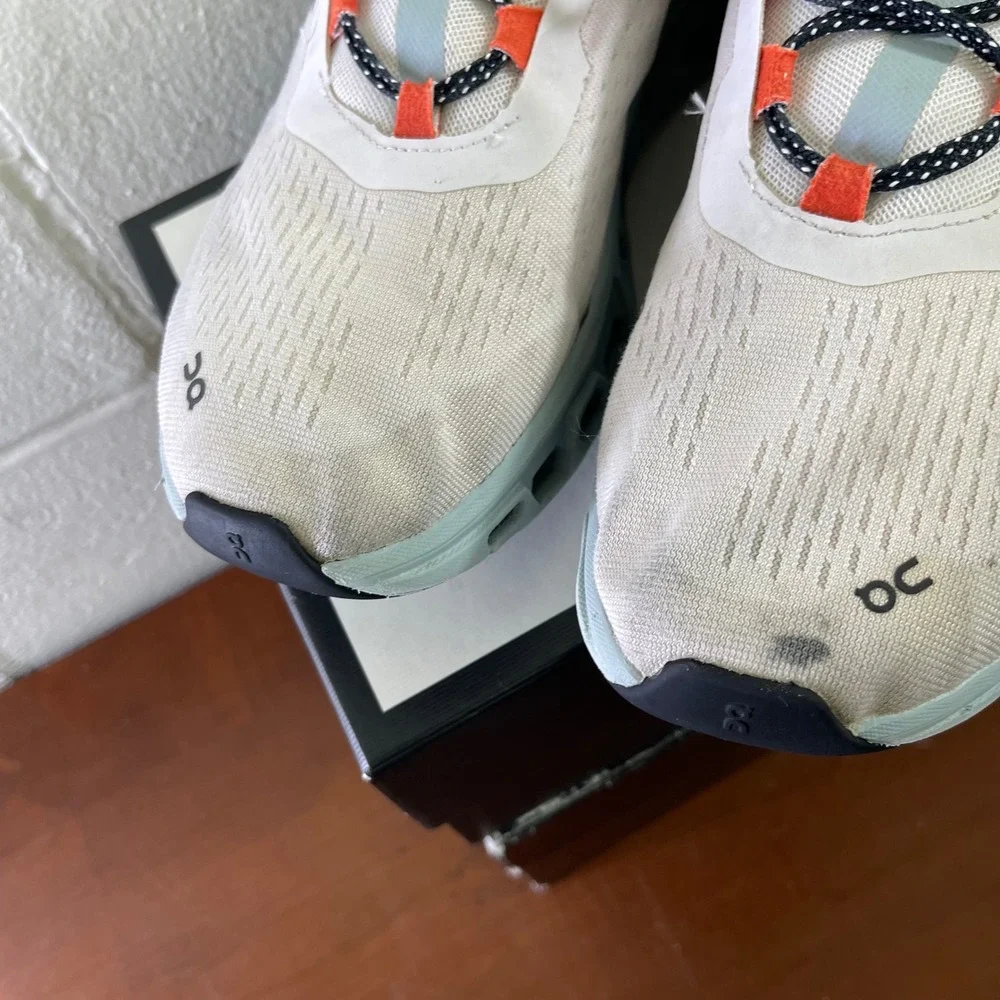 On Cloudmonster Frost‎ Surf White Athletic Running Shoes Sneakers Men's 12 US